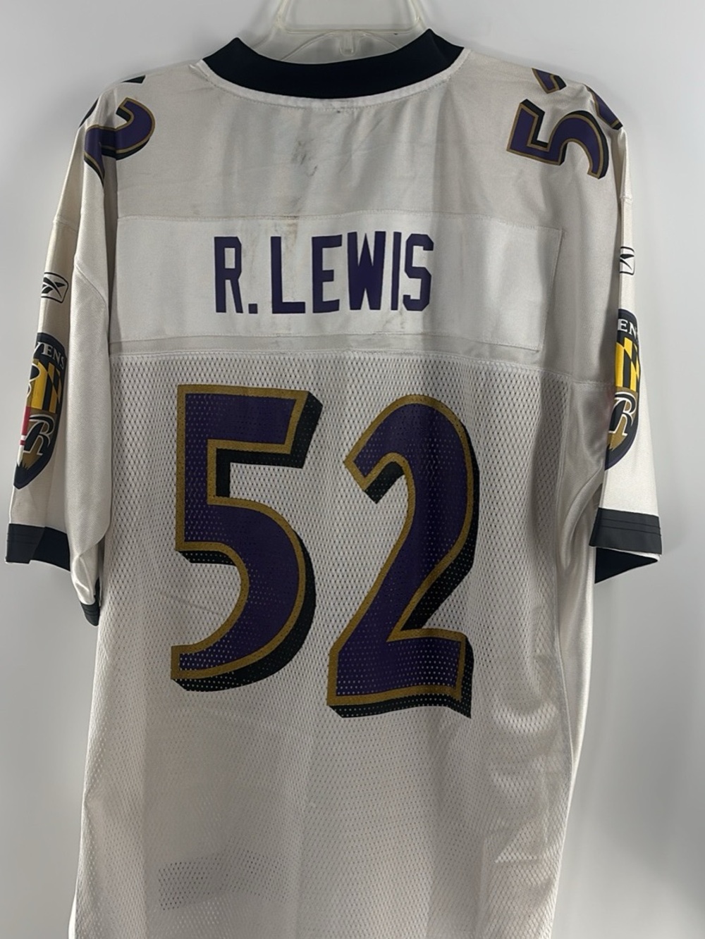Reebok White Baltimore Ravens #52 Jersey Large With Tags - Picture 4 of 11